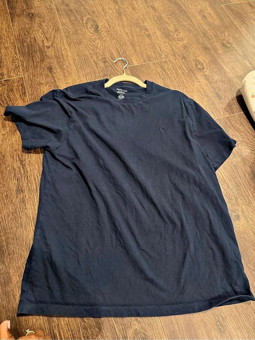 American Eagle Super Soft Standard Fit T-Shirt Black Large